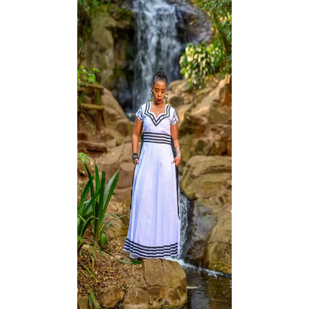 Babalwa (Xhosa long Side Slit Top) - Dresses