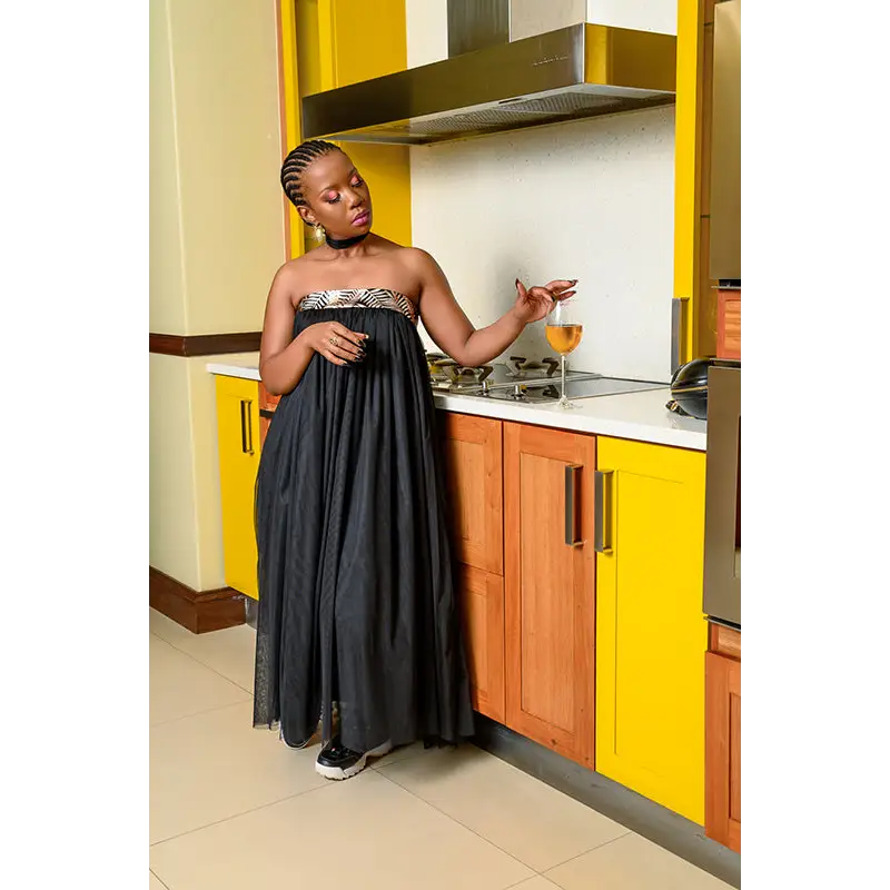 Black diamond Mesh Dress