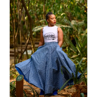 Blue Modern Jikiza - Skirts