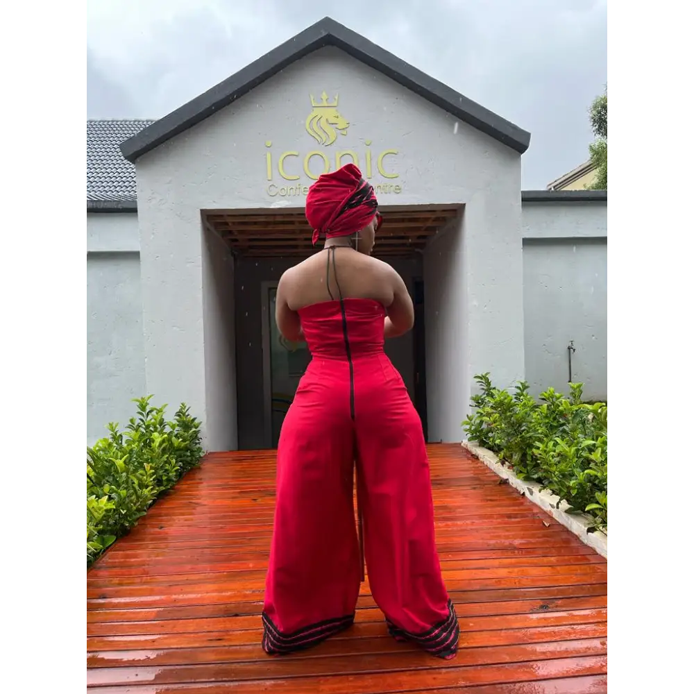 Bomvu Warrior Jumpsuit with Tuku