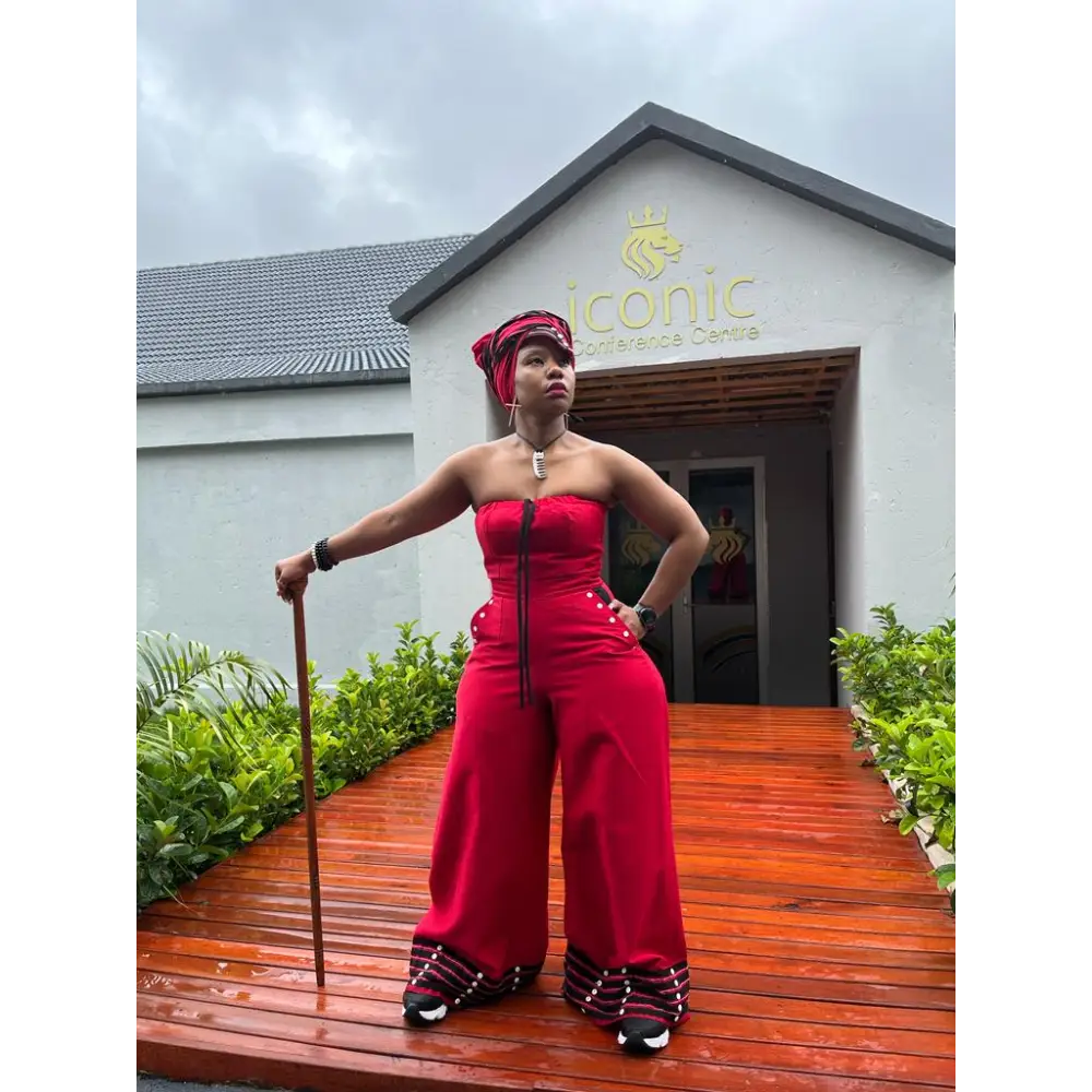 Bomvu Warrior Jumpsuit with Tuku