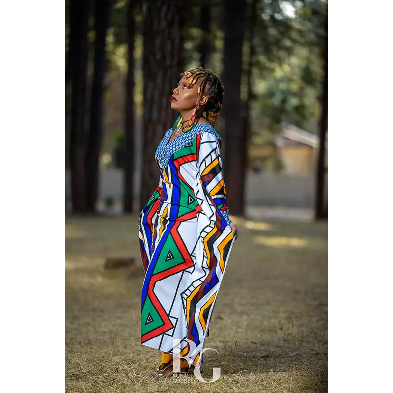 Ndebele Stretch dress - Dresses