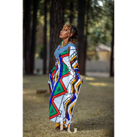 Ndebele Stretch dress - Dresses