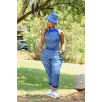 Pantsula Jumpsuit and spotty hat - Jumpsuits & Rompers