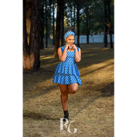 Pleated short Dress & Doek - Dresses