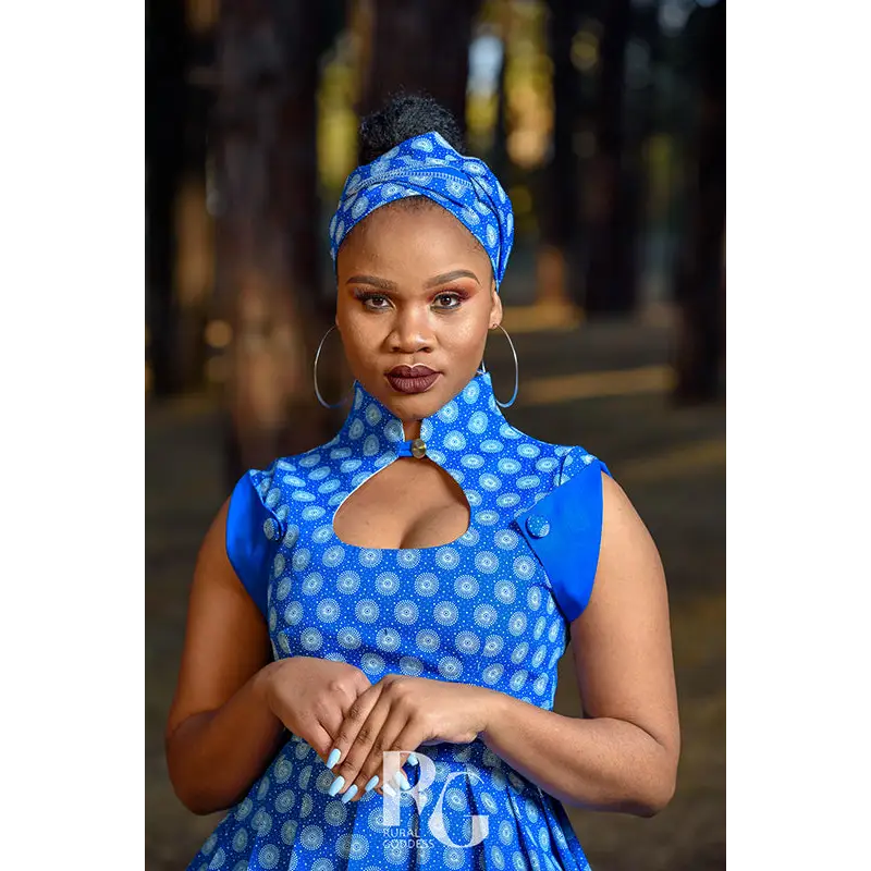 Pleated short Dress & Doek - Dresses