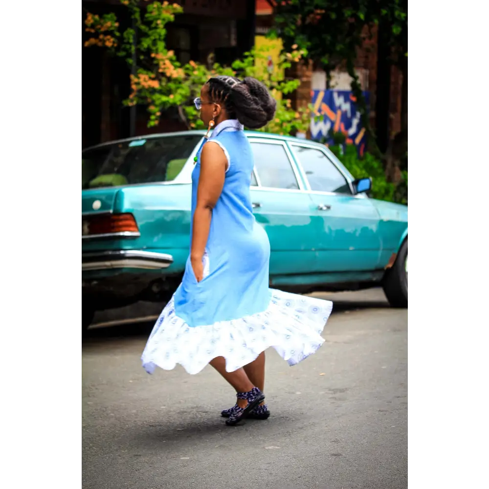 Soft denim dress - Dresses