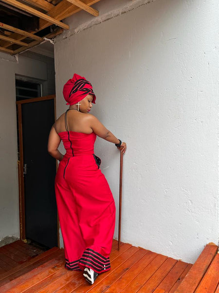 Bomvu Warrior Jumpsuit with Tuku