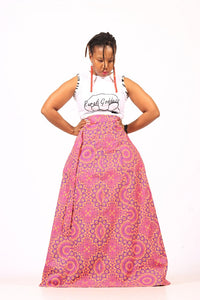 Seshweshwe Wraparound Skirt